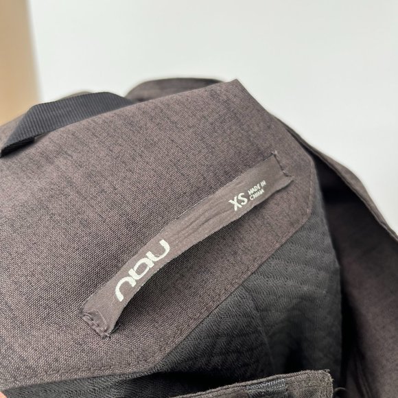 Nau Mens's Jacket XS Brown Hooded Zip Shell Not Insulated Coat DD15 - Picture 5 of 6